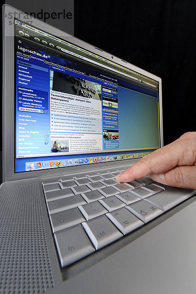 Laptop  PC  Tagesschau online