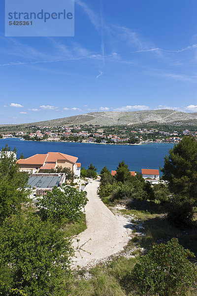 Europa Dorf Ansicht Kroatien Dalmatien