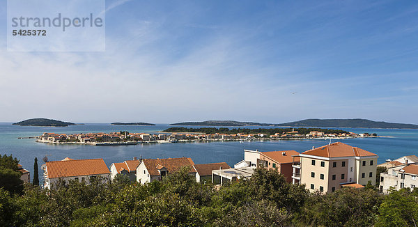 Europa Insel Ansicht Inselgruppe Kroatien Dalmatien Sibenik