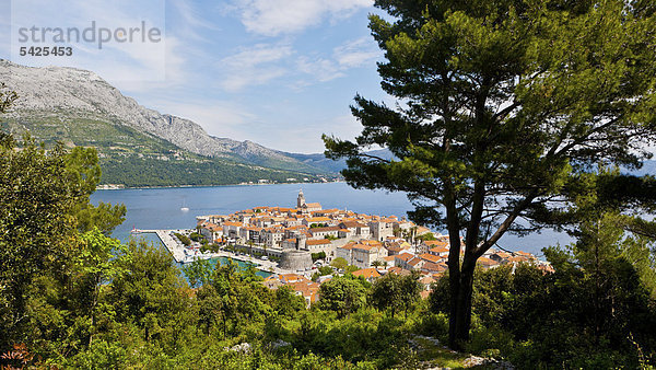 Europa Stadt Geschichte Ignoranz Kroatien Dalmatien Korcula