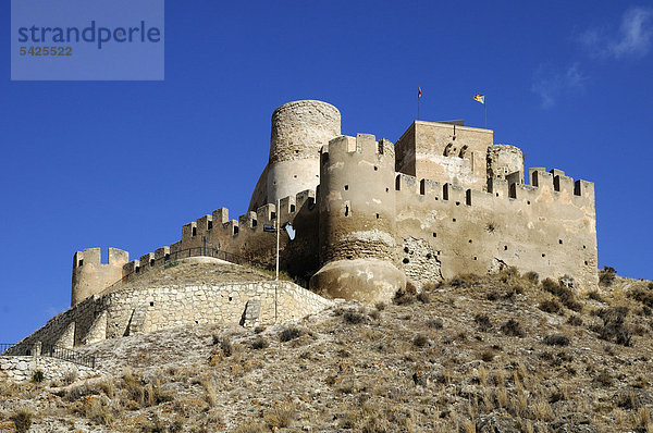 Burg von Biar  Costa Blanca  Spanien  Europa