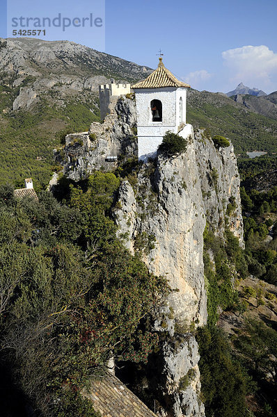 Glockenturm  Guadalest  Costa Blanca  Spanien  Europa