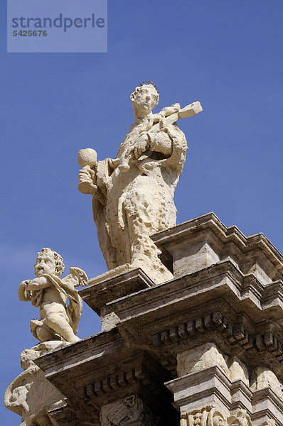 Skulptur  Puerta de los Hierros  Kathedrale  Valencia  Spanien  Europa