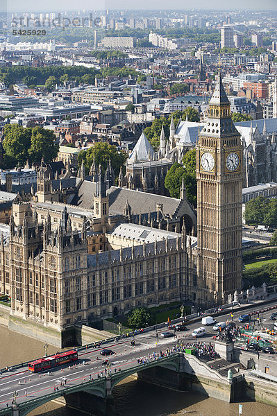 Europa Großbritannien London Hauptstadt Westminster Abbey Big Ben England Houses of Parliament Palace of Westminster