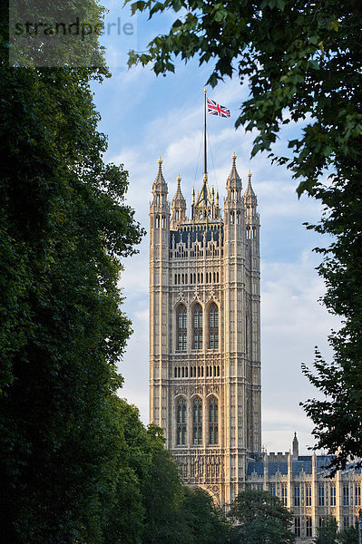 Häuser des Parlaments  Palast von Westminster  London  England  Großbritannien  Europa