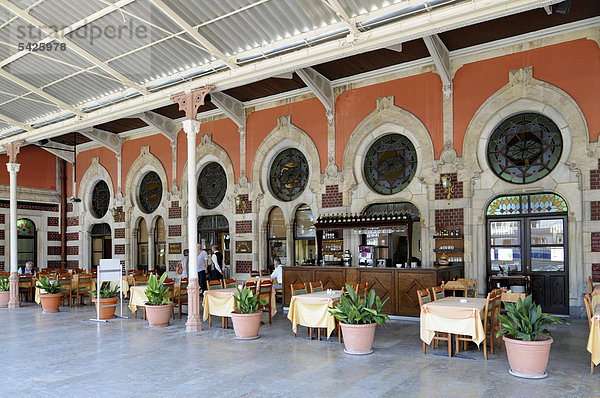 Restaurant  alter Bahnhof  Orient Express  Sirkeci Gari  Altstadt  Istanbul  Türkei  Europa
