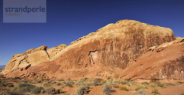 Rainbow Vista  Valley of Fire State Park  Nevada  Vereinigte Staaten von Amerika  USA