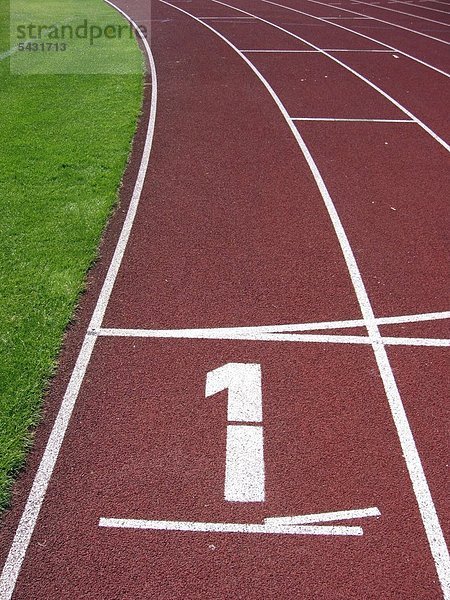 Tartanbahn im Stadion