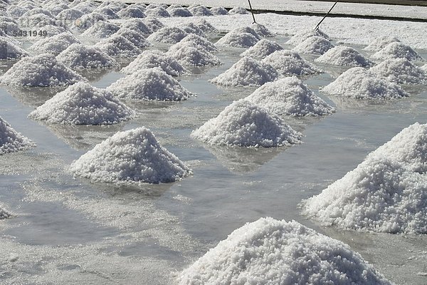 Haufen Wasser Meer Aufguss Speisesalz Salz Sizilien