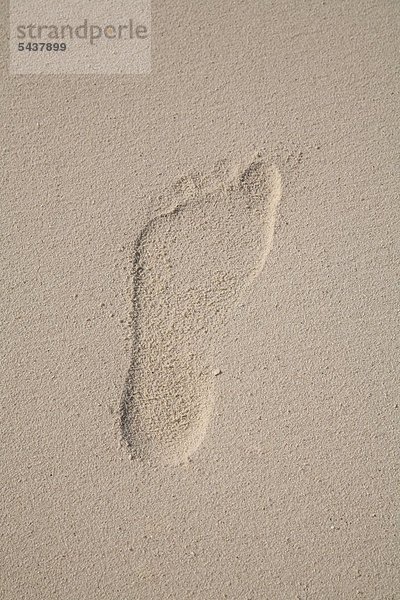 Fußspur im Sand