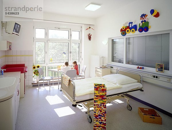 Kinderzimmer auf der Kinderstation der Heliosklinik in Borna  Leipziger Land