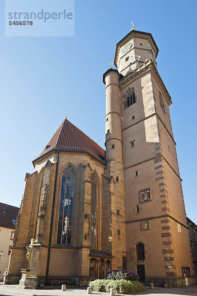 Stadtkirche St. Bartholomaeus  Volkach  Unterfranken  Franken  Deutschland  Europa