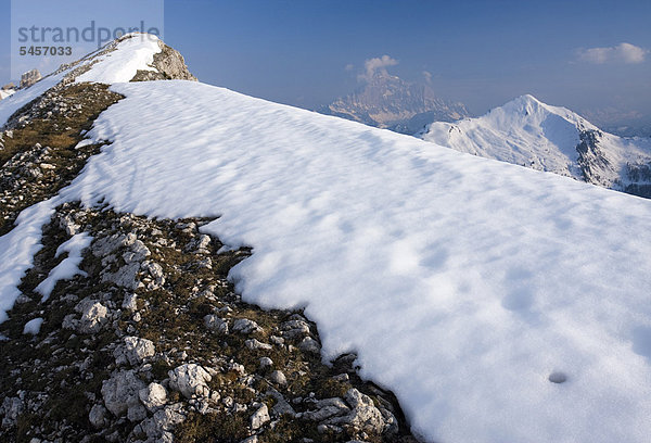 Gipfel von Monte Civetta und Monte Pore vom Col Galina  Dolomiten  Italien  Europa