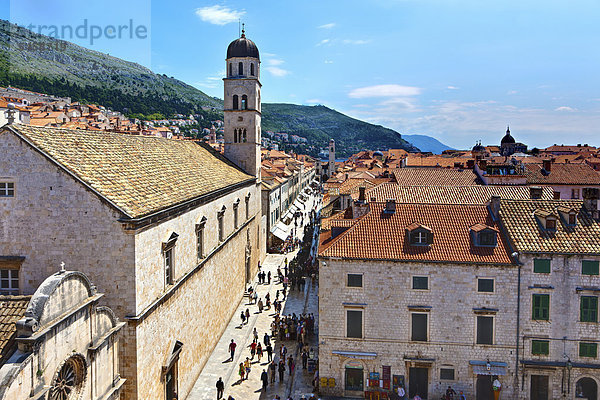 Franziskanerkloster  Altstadt von Dubrovnik  Unesco Weltkulturerbe  Mitteldalmatien  Dalmatien  Adriaküste  Kroatien  Europa  ÖffentlicherGrund