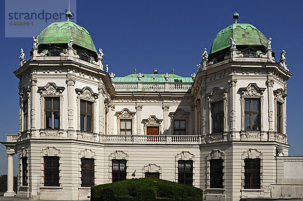 Wien Hauptstadt Europa Ansicht Seitenansicht Schloss Belvedere Österreich