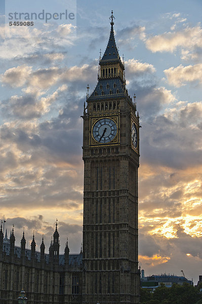 Big Ben  Häuser des Parlaments  Palast von Westminster  London  England  Großbritannien  Europa