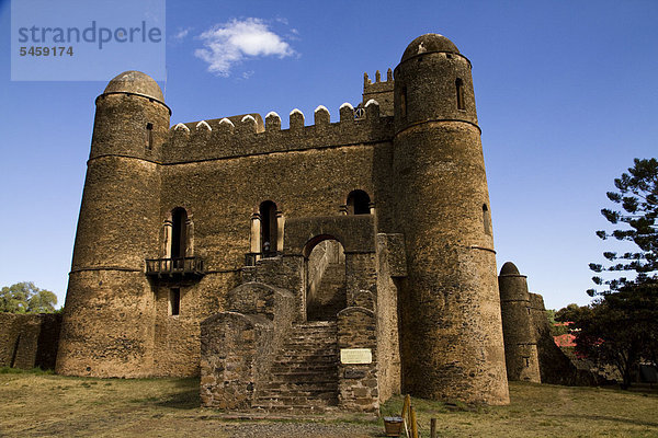 Fasilidas Burg  Fasil Ghebbi  kaiserliche Festungsstadt  Gonder  Äthiopien  Afrika