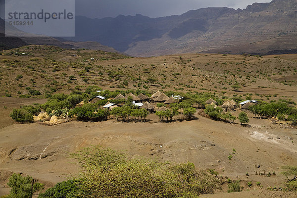 Umgebung von Lalibela  Äthiopien  Afrika