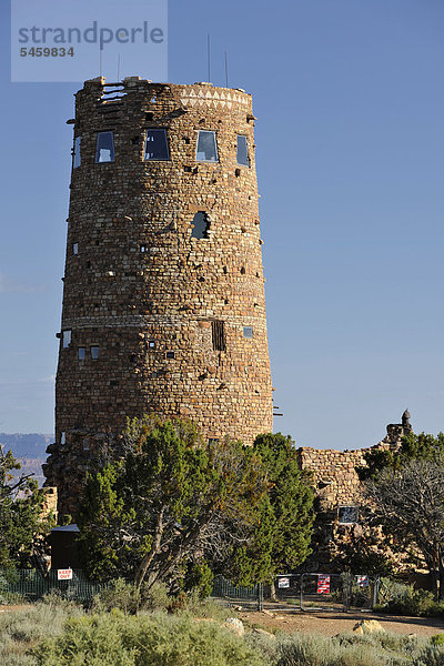 Historischer Wachturm Desert View  Grand Canyon Nationalpark  South Rim  Südrand  Arizona  Vereinigte Staaten von Amerika  USA