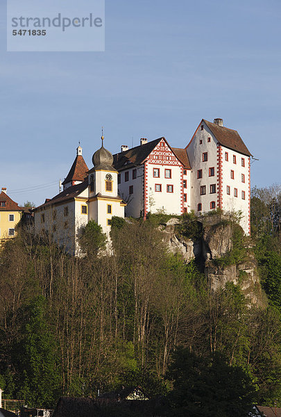 Burg Egloffstein  Fränkische Schweiz  Oberfranken  Franken  Bayern  Deutschland  Europa  ÖffentlicherGrund