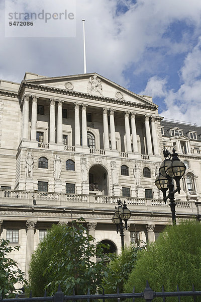 Bank of England Gebäude in der City of London  England  Großbritannien  Europe