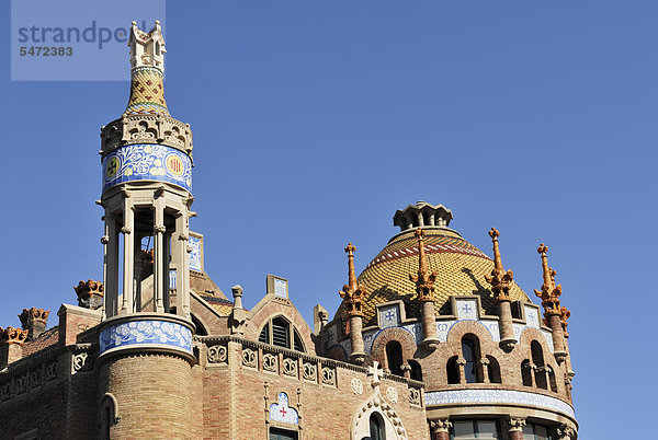 Hospital de la Santa Creu i de Sant Pau  Eixample  Barcelona  Katalonien  Spanien  Europa