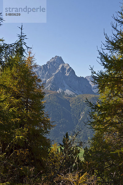Sextener oder Sextner Dolomiten im Herbst  Gsellknoten  Monte Casella  2865 m  Italien  Europa