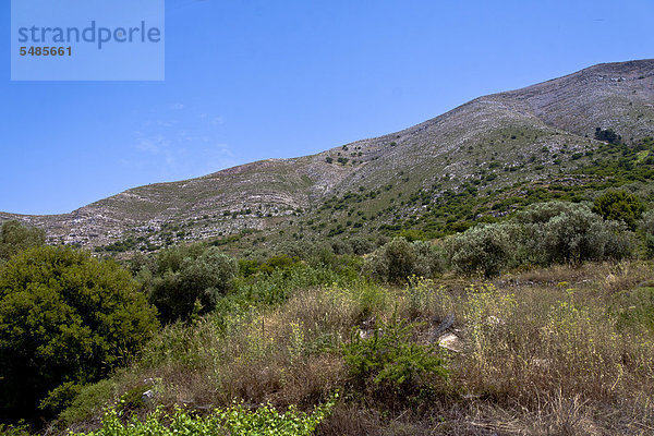 Berg Ataviros  1215 m  Embonas  Rhodos  Griechenland  Europa