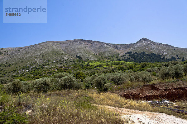 Berg Ataviros  1215 m  Embonas  Rhodos  Griechenland  Europa