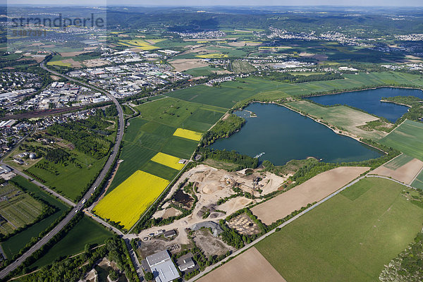 Luftbild  Steinsee  Neuwied  Mittelrhein  Rheinland-Pfalz  Deutschland  Europa