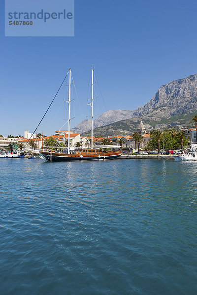 Europa Küste Stadt Kroatien Dalmatien