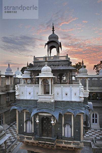 Udai Bilas Palast Heritage Hotel  Dungarpur  Rajasthan  Indien  Asien
