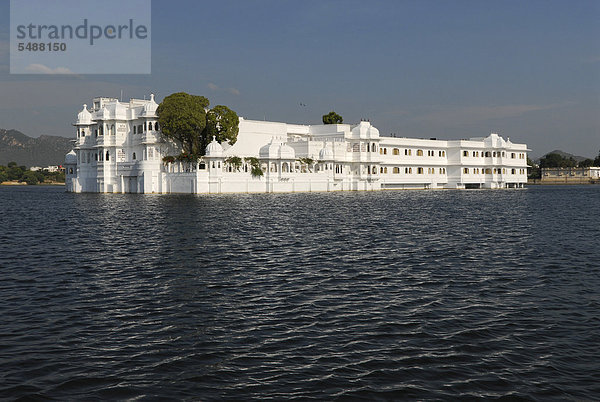 Taj Lake Palace Heritage oder Palast-Hotel  Pichola-See  Udaipur  Rajasthan  Nordindien  Indien  Asien