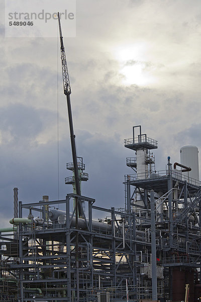 Baustelle des Heavy Oil Upgrade Projects an der Marathon Petroleum-Raffinerie  der Ausbau wird der Raffinerie ermöglichen  aus kanadischen Ölsänden schweres Rohöl zu gewinnen  Detroit  Michigan  USA