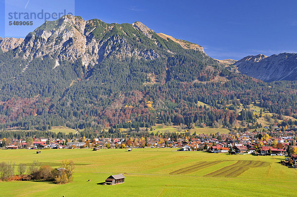 Europa Berg Bayern Deutschland Oberstdorf