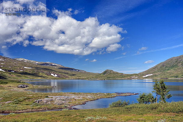 Klepptjørna oder Klepptjoerna See  Skarvan und Roltdalen Nationalpark  Skarvan og Roltdalen  Provinz Nord-Trøndelag  Norwegen  Skandinavien  Europa