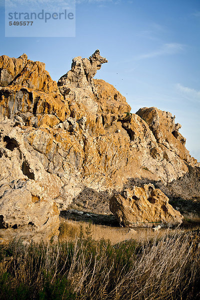 Steinlandschaft am Cap de Creus  Katalonien  Spanien  Europa