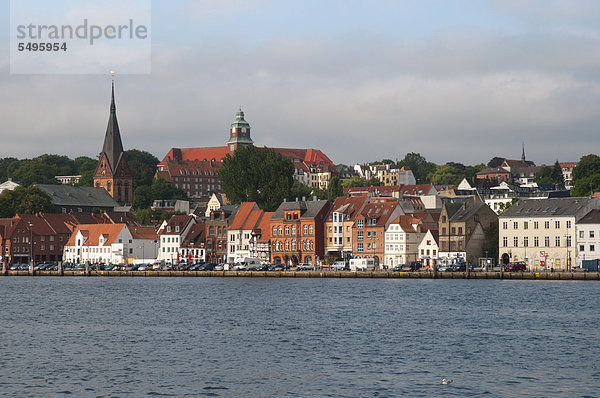 Europa Stadt Ostsee Baltisches Meer Fjord Flensburg Deutschland Schleswig-Holstein