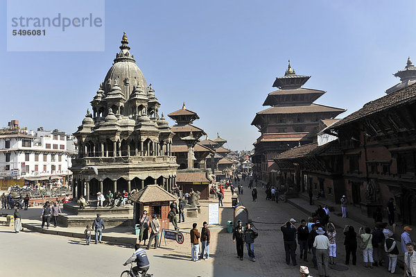 Tempel  Durbar Square von Patan  Lalitpur  Kathmandu  Kathmandutal  Nepal  Asien