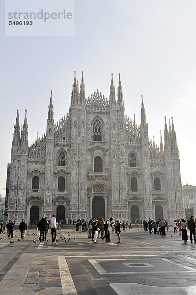 Mailänder Dom  Duomo  Baubeginn 1386  Fertigstellung 1858  Mailand  Milano  Lombardei  Italien  Europa