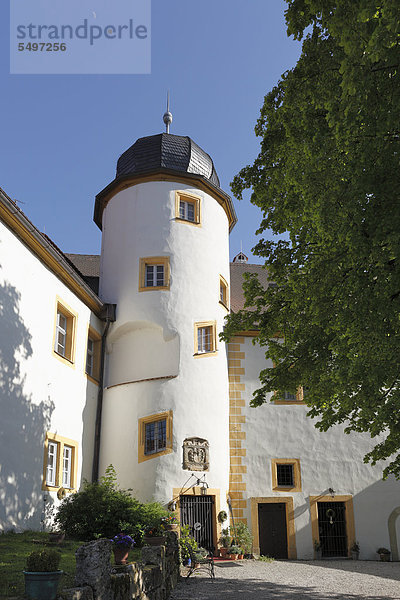 Burg Unteraufseß  Aufseß  Fränkische Schweiz  Oberfranken  Franken  Bayern  Deutschland  Europa