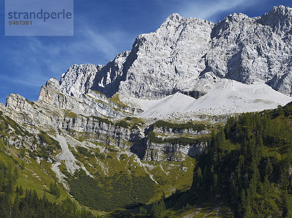 Bettlerkarspitze von der Eng aus  Risstal  Österreich  Europa