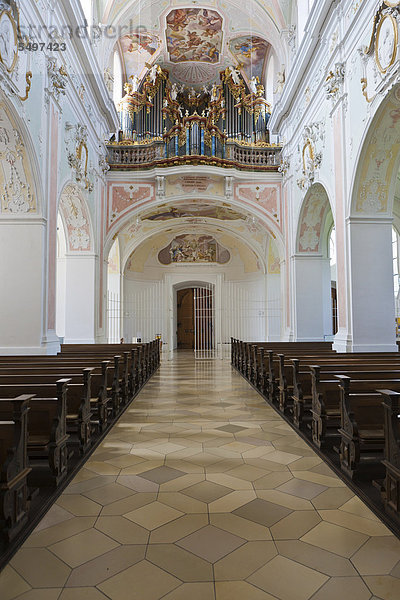 Klosterkirche St. Georg  Kloster Ochsenhausen  Ochsenhausen  Landkreis Biberach  Oberschwaben  Baden-Württemberg  Deutschland  Europa