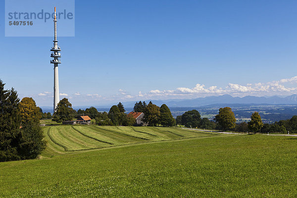 Sender Hohenpeißenberg  Oberbayern  Bayern  Deutschland  Europa  ÖffentlicherGrund