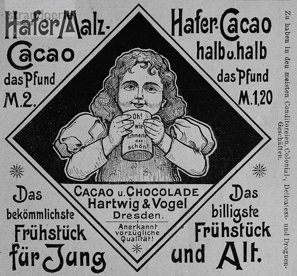 Werbeanzeige  veröffentlicht in der Gartenlaube im Jahr 1890