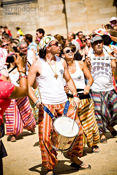 Samba-Musiker  Samba-Festival  Coburg  Bayern  Deutschland  Europa