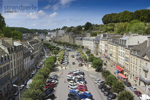 Frankreich Europa über Stadt Ansicht Bretagne Finistere