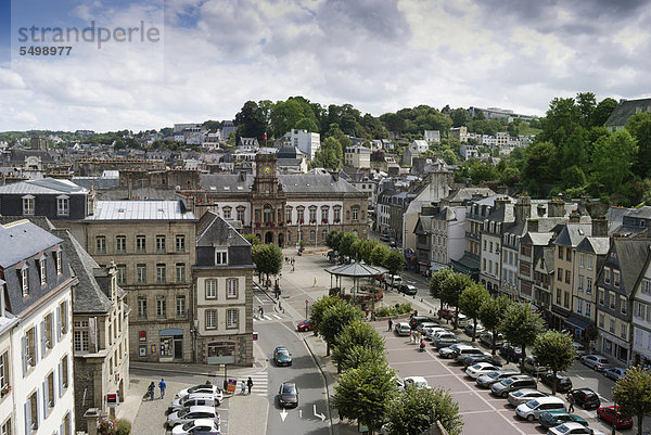 Frankreich Europa über Stadt Ansicht Bretagne Finistere