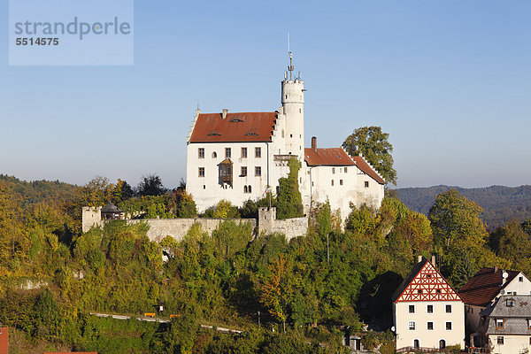 Burg Gößweinstein  Fränkische Schweiz  Oberfranken  Franken  Bayern  Deutschland  Europa  ÖffentlicherGrund