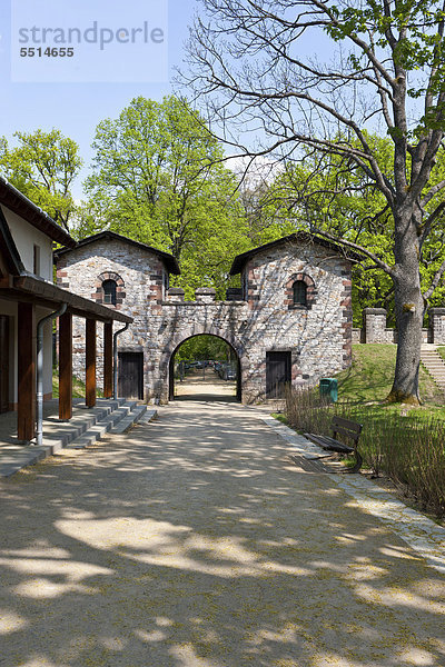 Rekonstruiertes Römerkastell Saalburg  Limes  UNESCO Weltkulturerbe  Taunus  Hessen  Deutschland  Europa